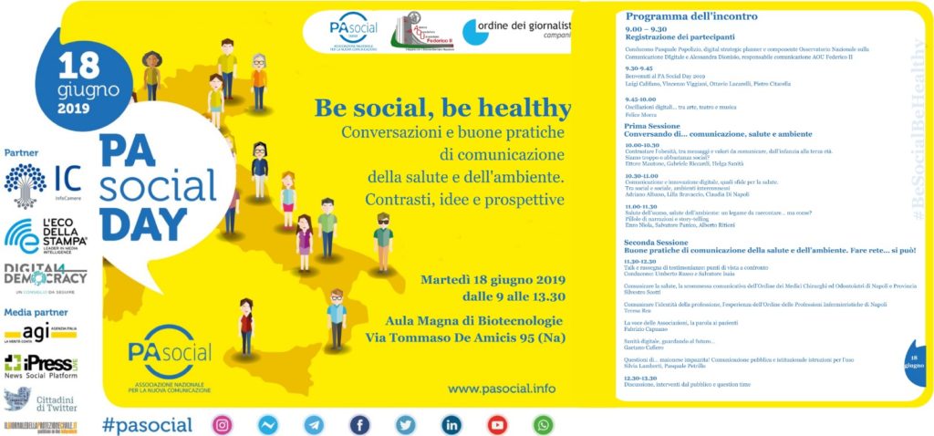 locandina di pa social day napoli 2019