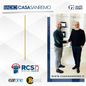 Il nostro editore, Lucio Rossomando, direttore artistico di Radio Casa Sanremo