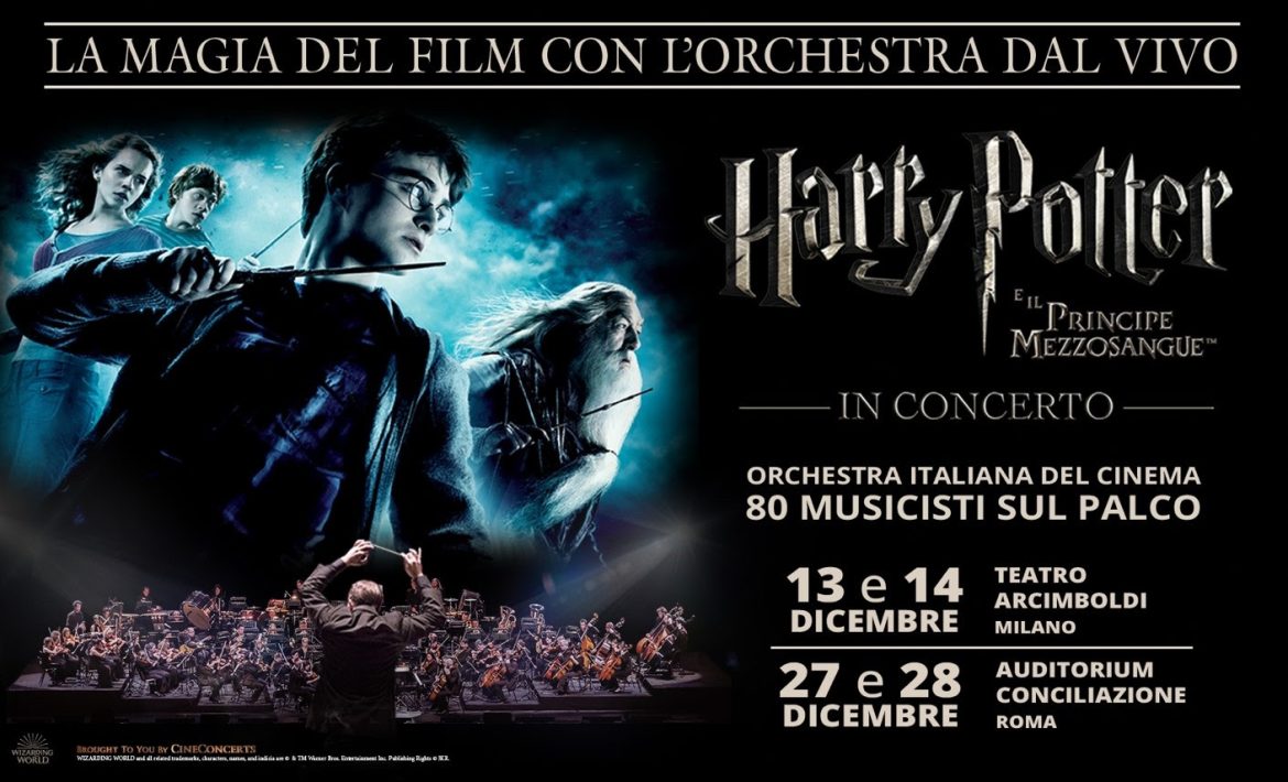Locandina Harry Potter e il principe mezzosangue in concerto.