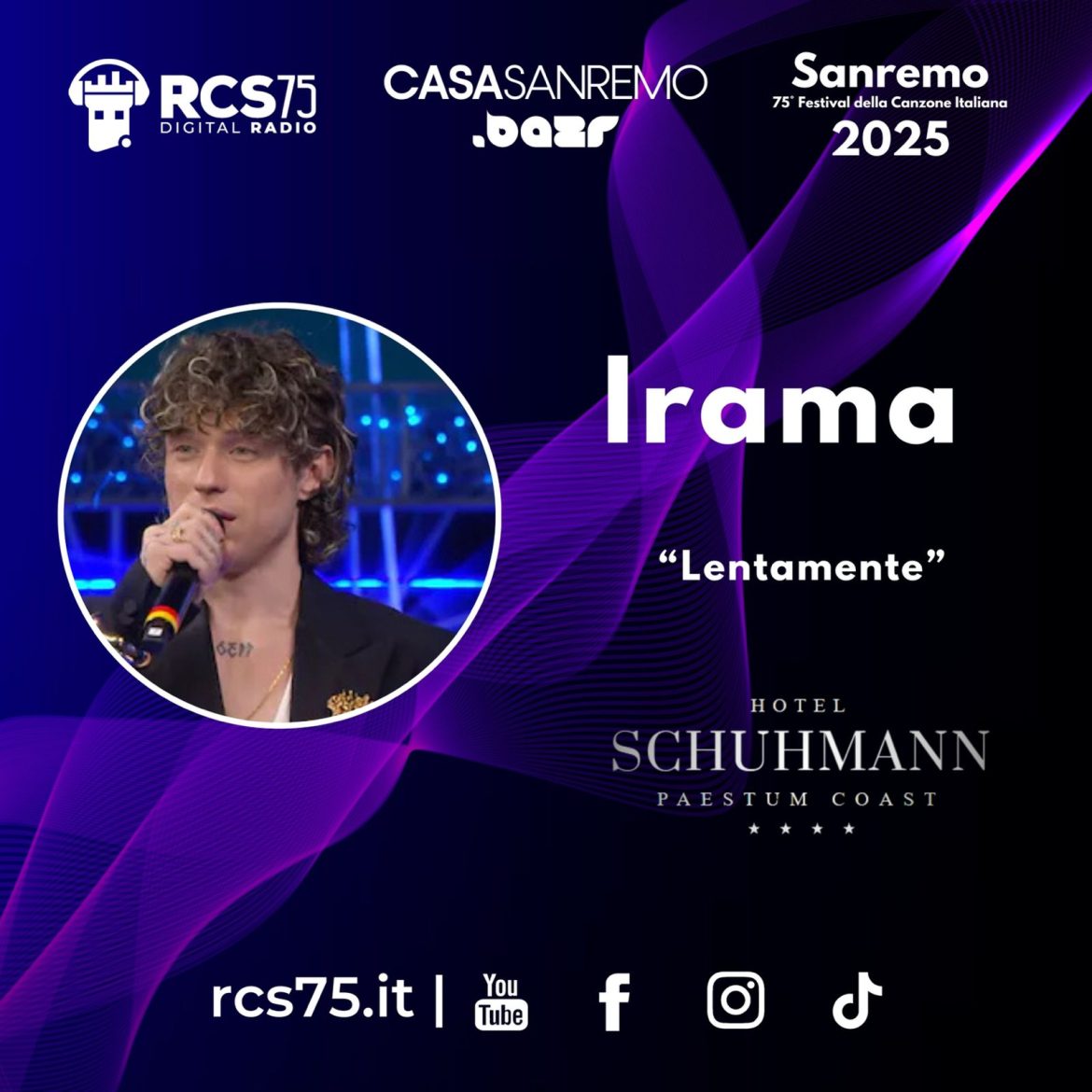 Al Festival di Sanremo, Irama. In compagnia di Hotel Schuhmann