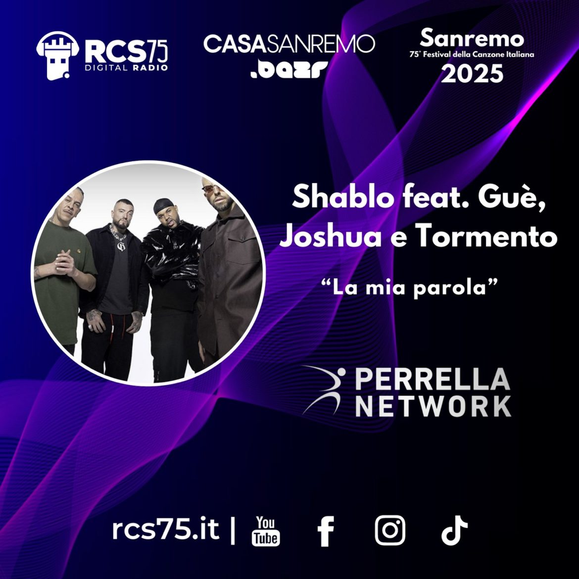 Sanremo 2025 - Shablo - Perrella network