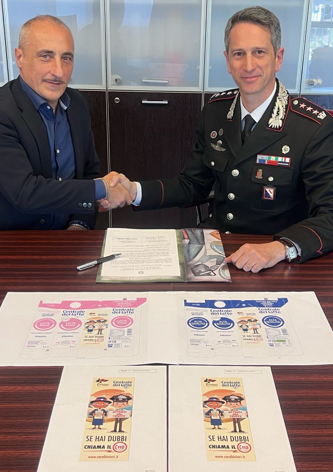 centrale del latte e carabinieri