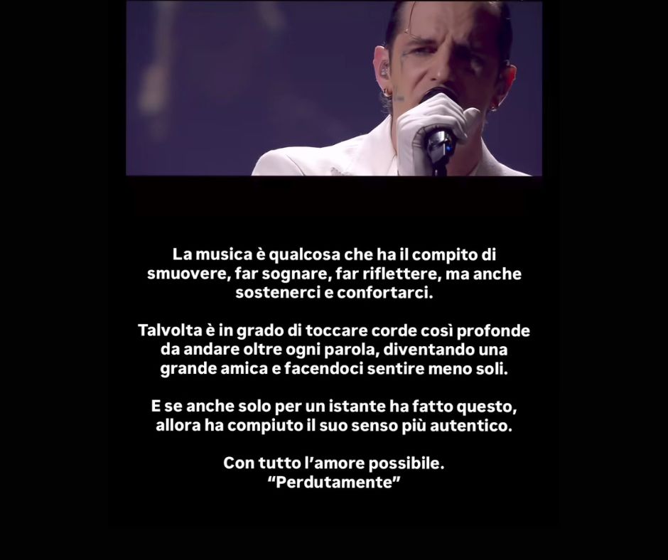 Perdutamente Achille Lauro Sanremo Crans-Montana