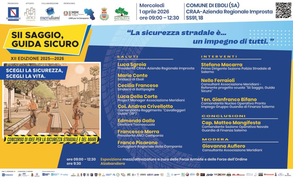 #Siisaggioguidasicuro - Eboli